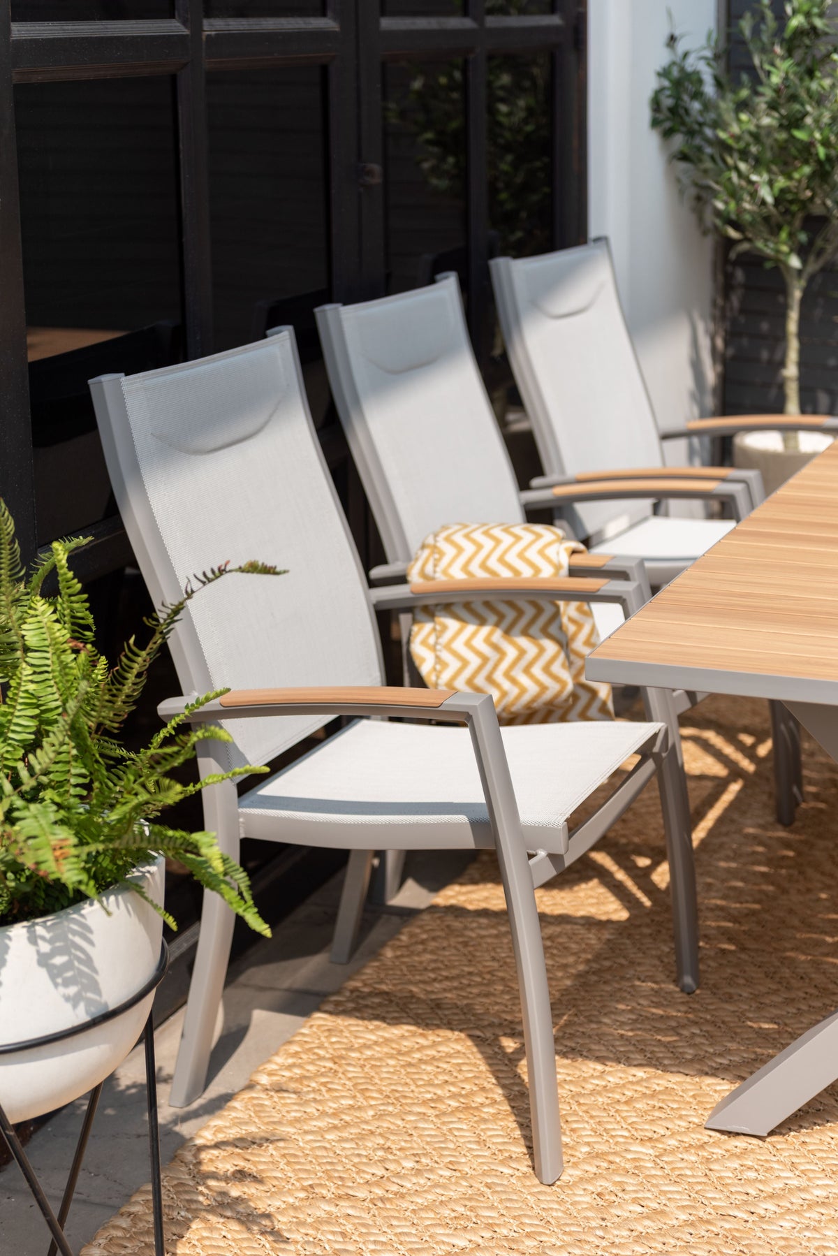 LifestyleGarden Panama Light Aluminum 9 Piece Patio Dining Set