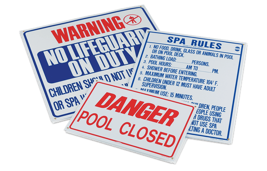 Pentair Sign Pool Rules 18X24 Two Color | R230400