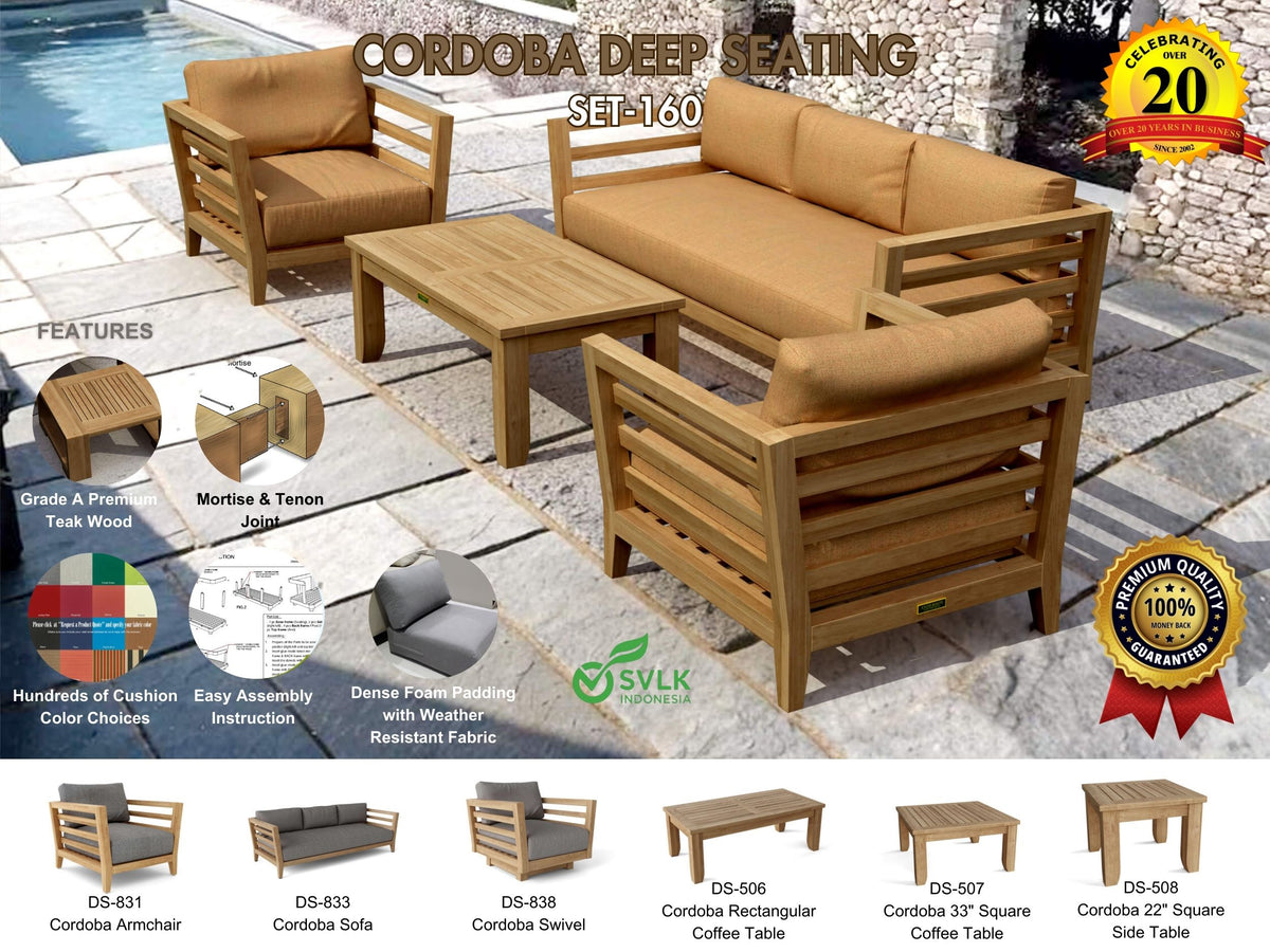 Anderson Teak Cordoba 4-Piece Set