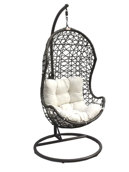 Panama Jack Hanging Chair W/ Metal Stand & Cushions KD PJO-9001-GB-HC