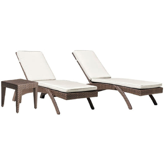 Outdoor Furniture Patio Lounge Chair Backyard Panama Jack Oasis Collection 3 Piece Chaise Lounge PJO-2201-JBP-3CL
