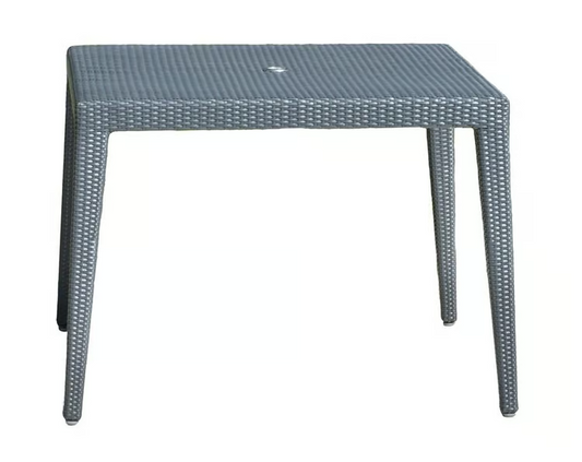 Panama Jack Onyx Collection 40 Square Dining Table with Umbrella Hole 40 x 40 x 30