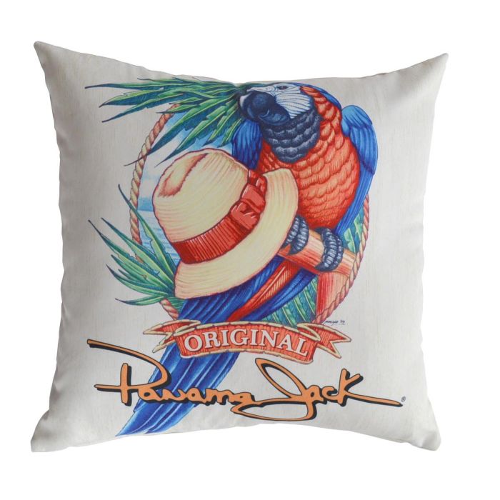 Outdoor Backyard Patio Panama Jack Panama Parrot Throw Pillow Set of 2 PJO-9001-PP-TP