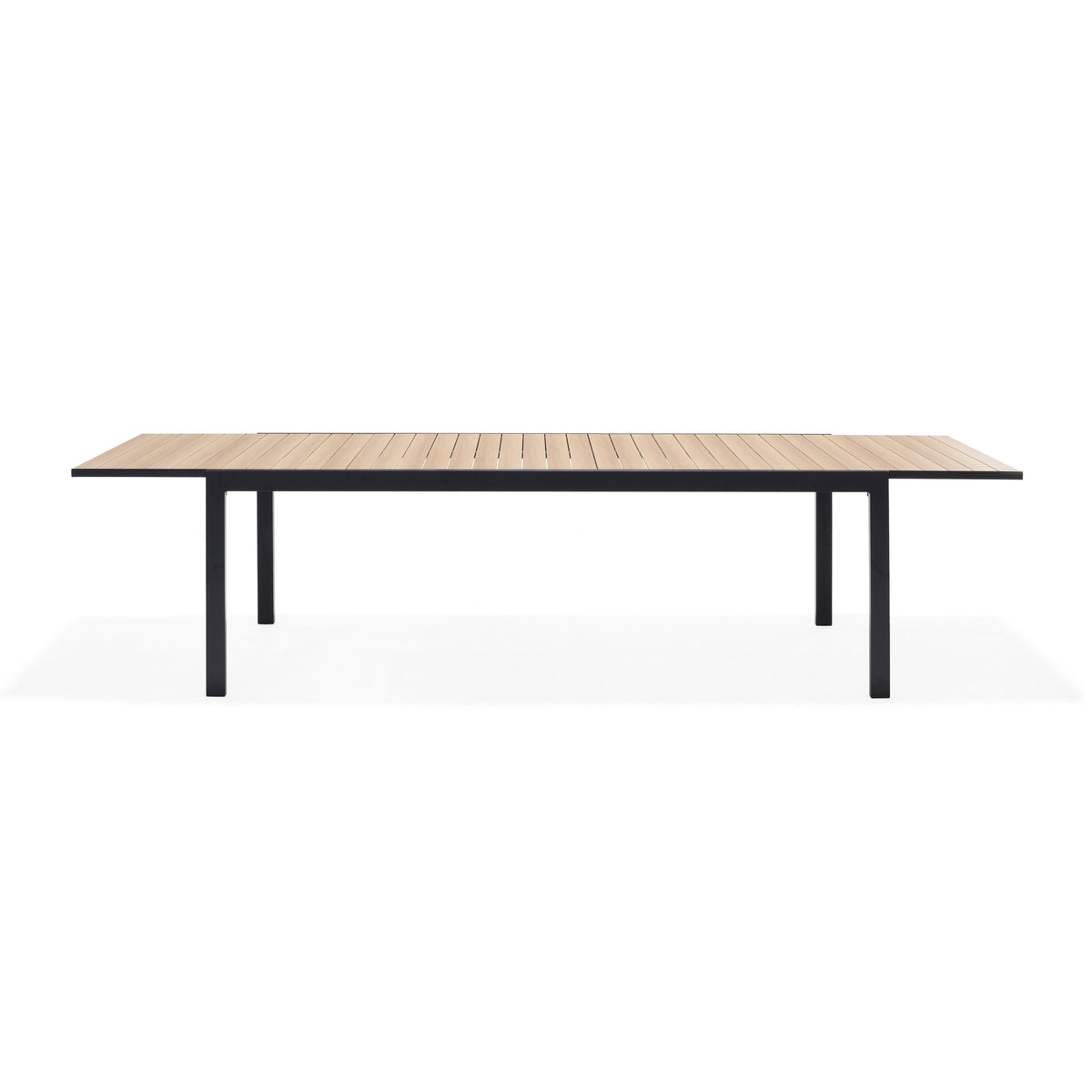 LifestyleGarden Panama Dark Aluminum Extendable Outdoor Dining Table