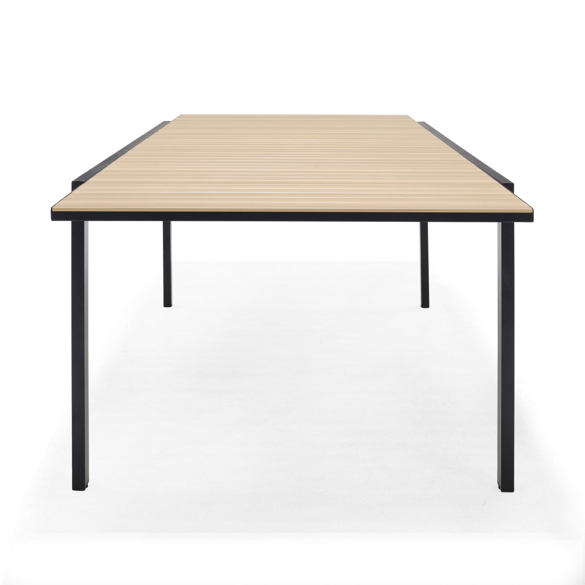 LifestyleGarden Panama Dark Aluminum Extendable Outdoor Dining Table
