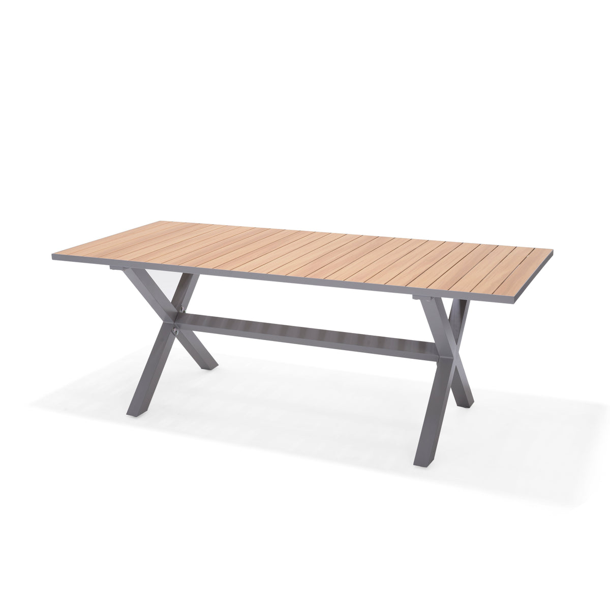 LifestyleGarden Panama Light Aluminum Rectangular Outdoor Dining Table