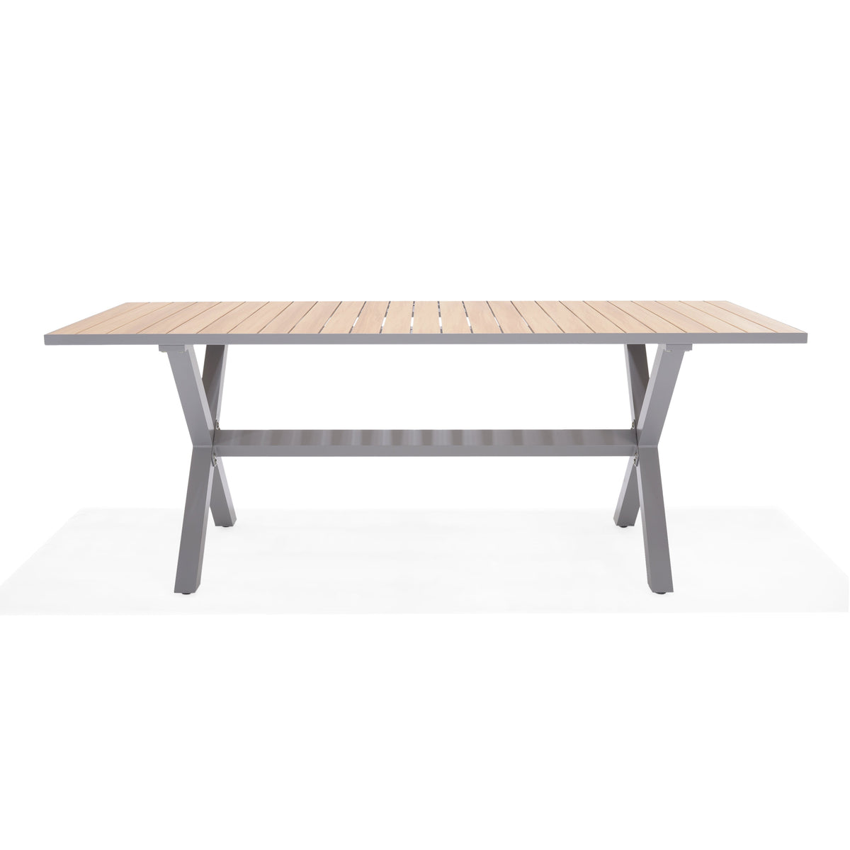 LifestyleGarden Panama Light Aluminum Rectangular Outdoor Dining Table