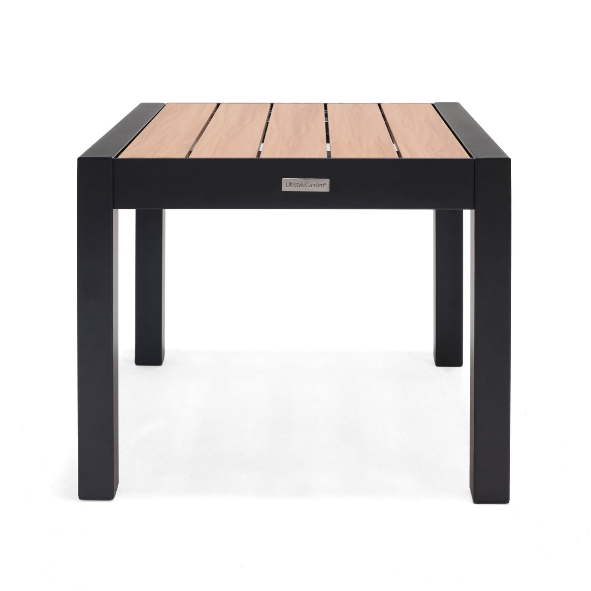 LifestyleGarden Panama Dark Aluminum Square Outdoor Side Table