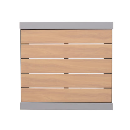 LifestyleGarden Panama Light Aluminum Square Outdoor Side Table