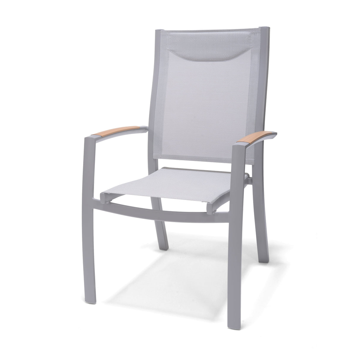 LifestyleGarden Panama Light Stacking Outdoor Dining Armchairs, Set of 2