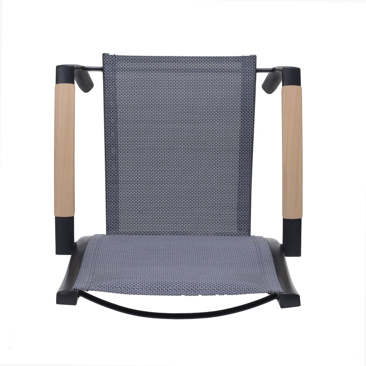 LifestyleGarden Panama Dark Stacking Outdoor Dining Armchairs, Set of 2
