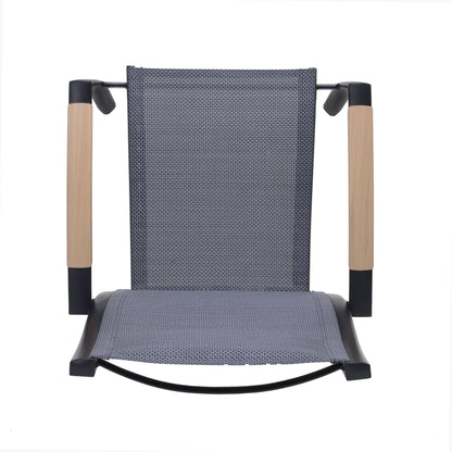 LifestyleGarden Panama Dark Stacking Outdoor Dining Armchairs, Set of 2