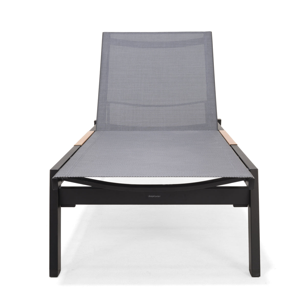 LifestyleGarden Panama Dark Outdoor Sun Lounger Set with Side Table, Set of 3