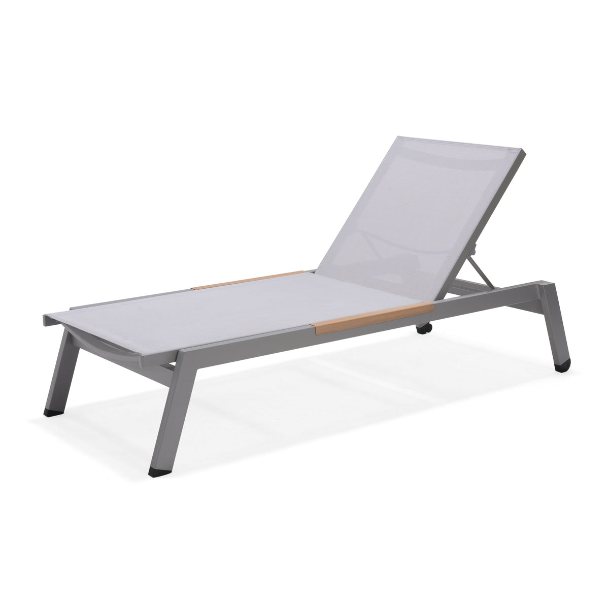 LifestyleGarden Panama Light Stacking Outdoor Sun Lounger with Wheels