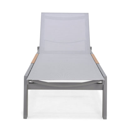 LifestyleGarden Panama Light Stacking Outdoor Sun Lounger with Wheels