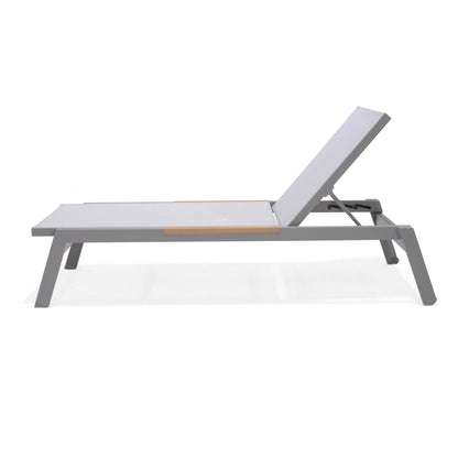 LifestyleGarden Panama Light Stacking Outdoor Sun Lounger with Wheels
