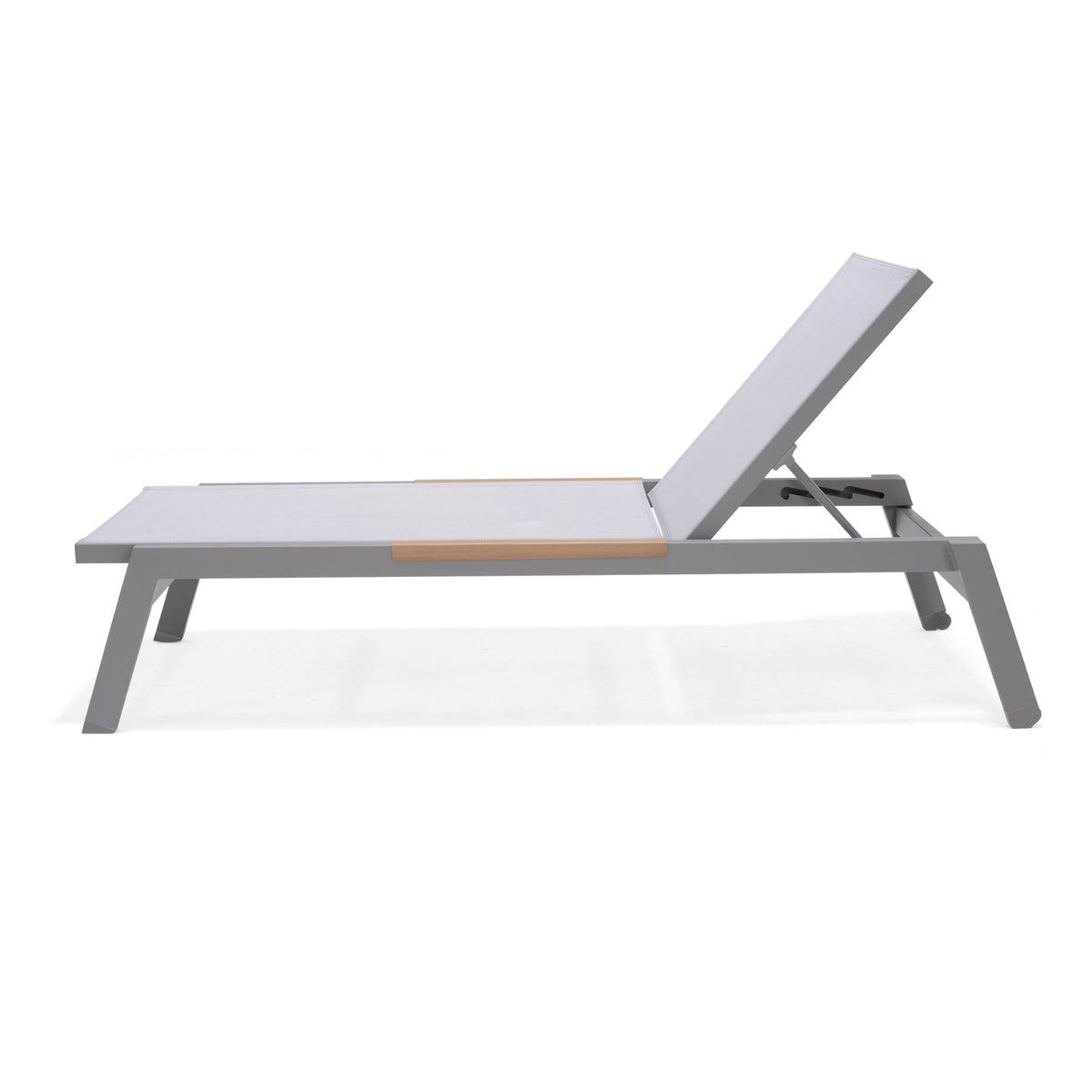 LifestyleGarden Panama Light Outdoor Sun Lounger Set with Side Table, Set of 3