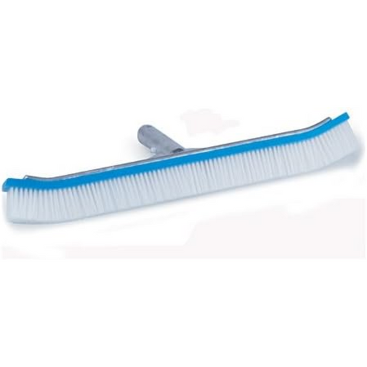 Pentair R111316 24-Inch 902 Aluminum Back Curved Swimming Pool Brush with White Polypropylene Bristle