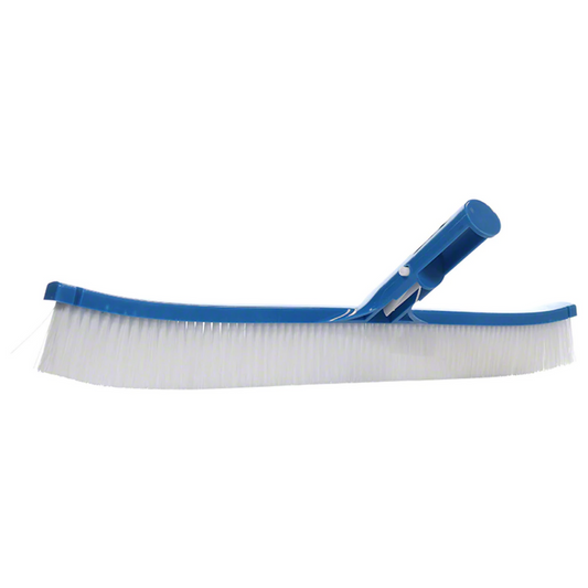 Pentair R111366 18-Inch 912 Molded Back Curved Swimming Pool Brush with White Polypropylene Bristle