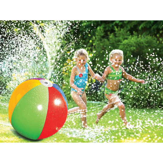 Poolmaster PM81188 24-Inch Splash and Spray Beach Ball Sprinkler Water Toy
