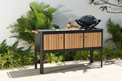 LifestyleGarden Portals Dark Portable Outdoor Kitchen with Sink