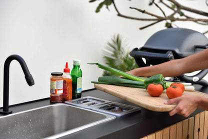 LifestyleGarden Portals Dark Portable Outdoor Kitchen with Sink