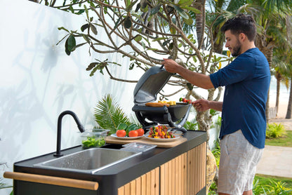 LifestyleGarden Portals Dark Portable Outdoor Kitchen with Sink