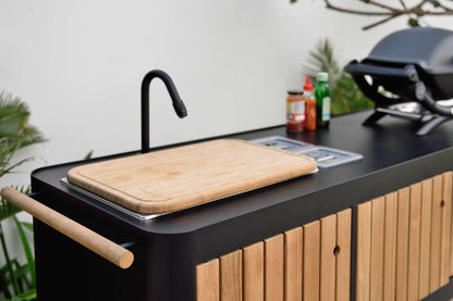 LifestyleGarden Portals Dark Portable Outdoor Kitchen with Sink