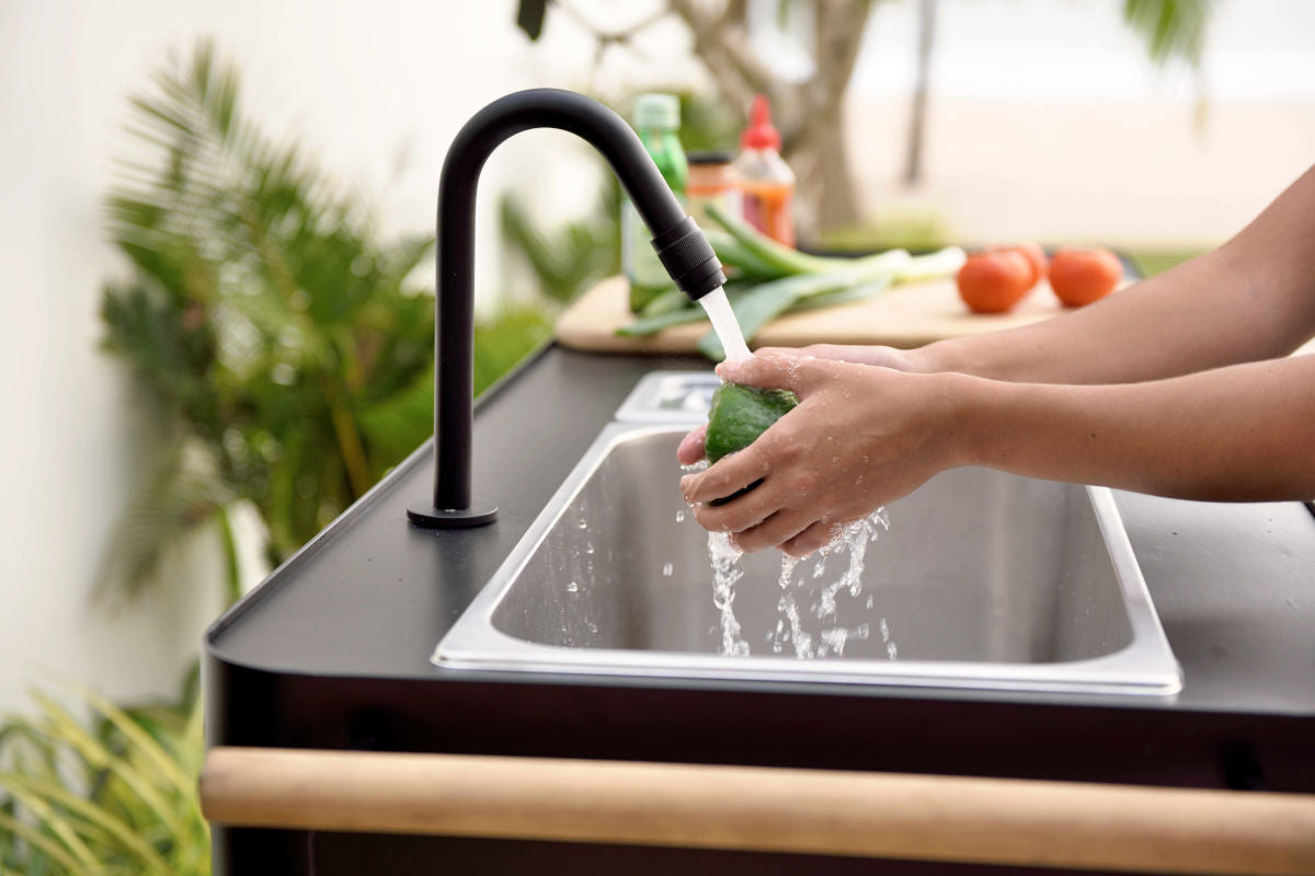 LifestyleGarden Portals Dark Portable Outdoor Kitchen with Sink