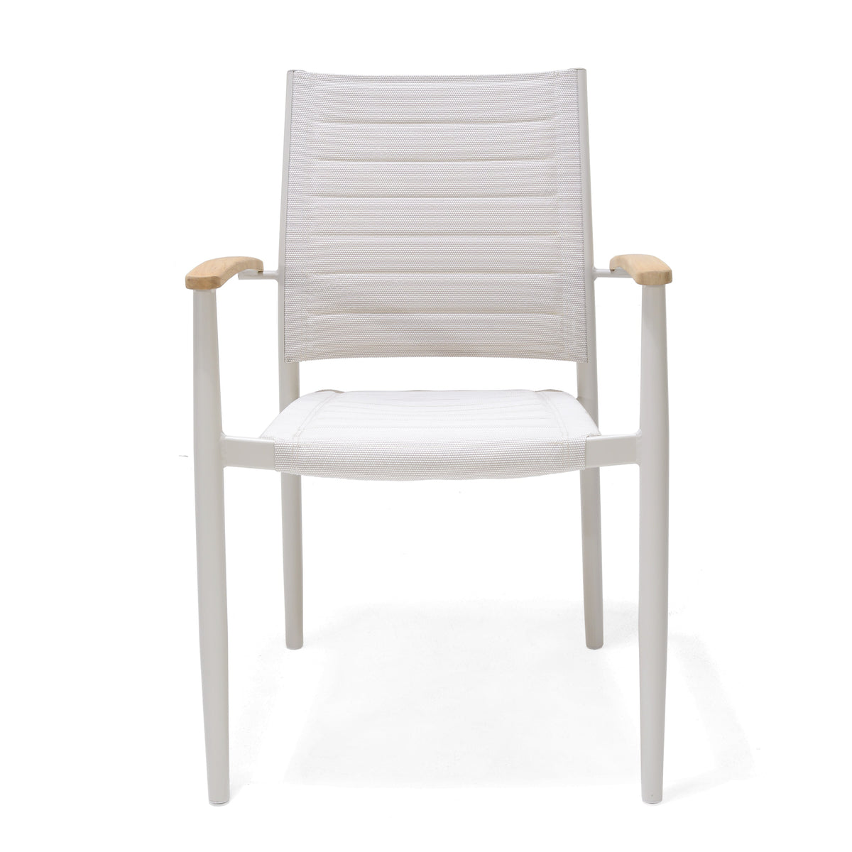 LifestyleGarden Portals Light Stacking Outdoor Dining Armchairs, Set of 2