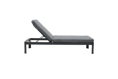 LifestyleGarden Portals Dark Outdoor Sun Lounger with Weather Net