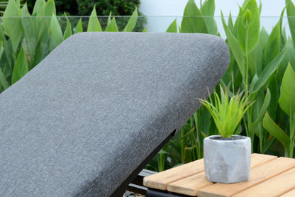 LifestyleGarden Portals Dark Outdoor Sun Lounger with Weather Net