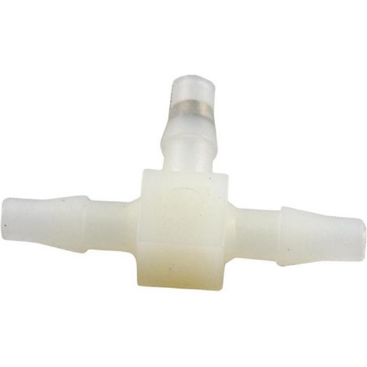 Compact PresAir In Line Air Bleed Valve for pool and spa systems, improving water flow.