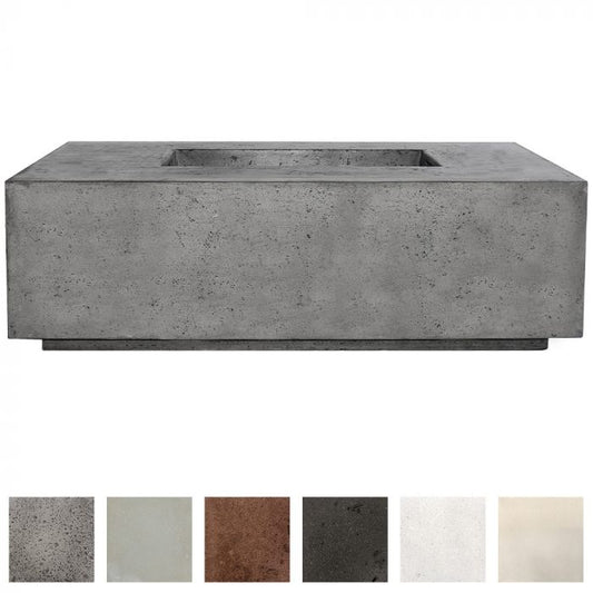 Prism Hardscapes Porto 68-Inch Concrete Enclosed Propane Outdoor Fire Pit Table