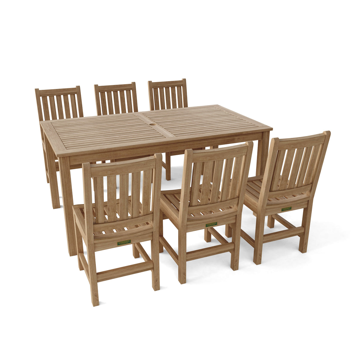 Anderson Teak Sonoma 7-Piece Rectangular Dining Set