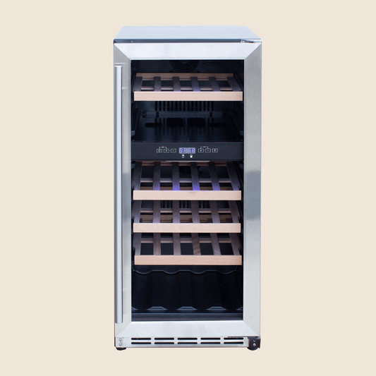 Summerset Outdoor Dual Zone Wine Cooler, 15 inch, 3.2 Cu. Ft., RFR-15WD