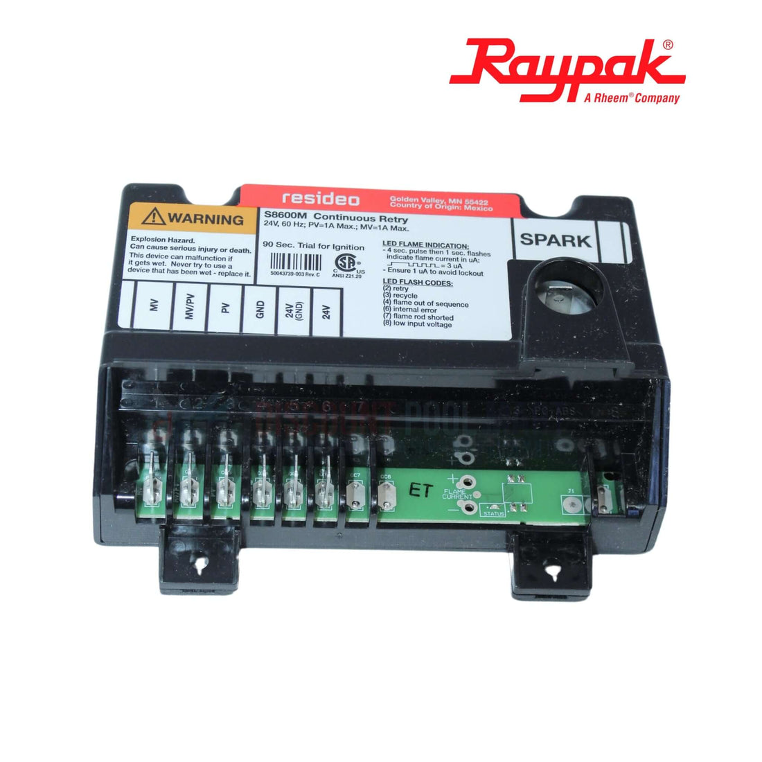 Raypak 004817B Electronic Ignition Control 
