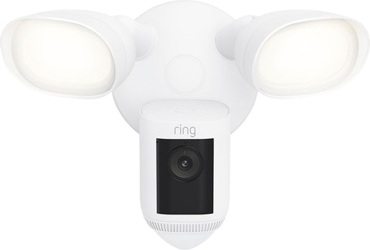 Ring Floodlight Cam Wired Pro, Outdoor Security Camera, White | B08FCWRXQR