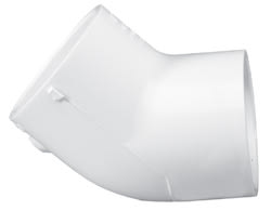 Elbow, Slip White PVC Schedule 40 45°