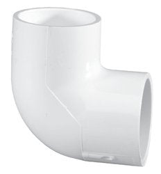 Elbow, Slip White PVC Schedule 40 90°