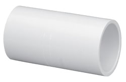 Coupling, Slip White PVC Schedule 40 Deep Socket