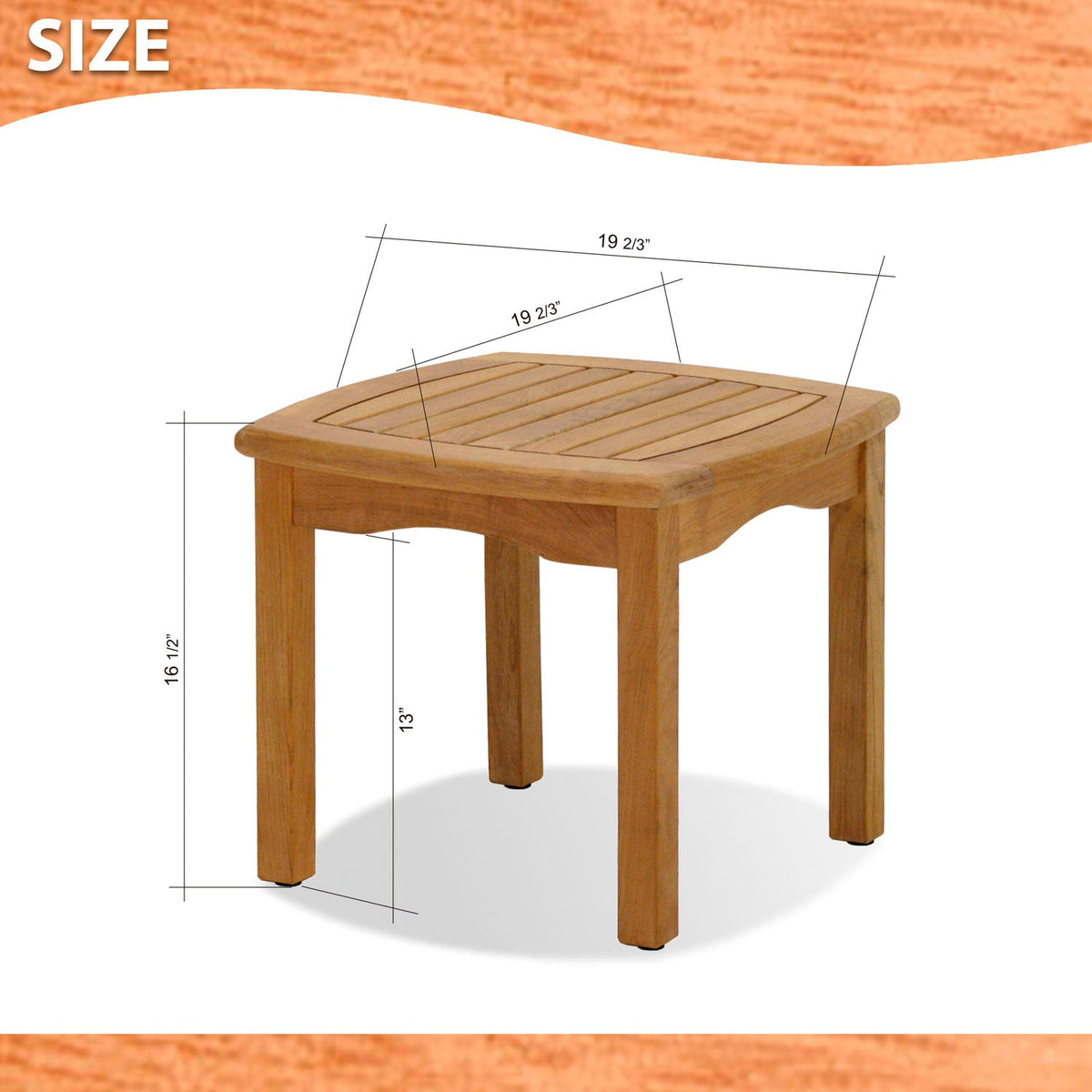 Amazonia Intan Teak Balcony Set with Side Table and 2 Chairs