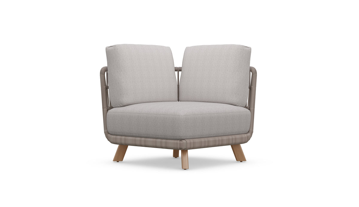 Sicily Corner Chair, Clay