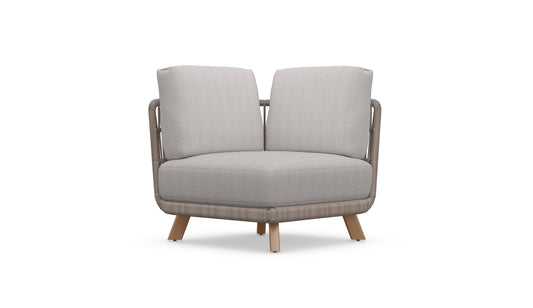 Sicily Corner Chair, Clay