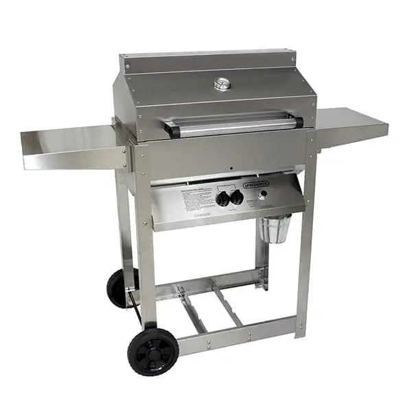 Phoenix Grills SDRIV4L riveted stainless steel grill, natural gas, four-leg open cart, SDRIV4LDD-N