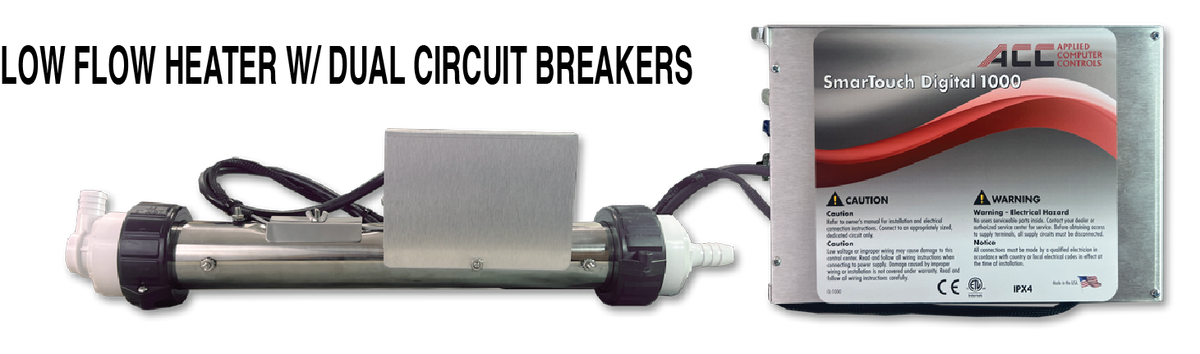 ACC SmarTouch Digital 1000 low flow 4kW spa control with LX-1000 topside, supplier product photo