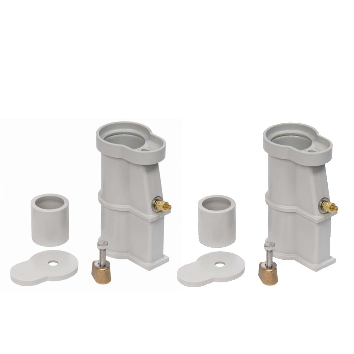 S.R. Smith Salt Pool Plastic Anchor Set with Black Escutcheons 69-209-200-VB