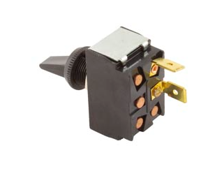 Raypak Toggle Switch, 3A/6A SPST, Black Replaces 650761 | 100-10000442