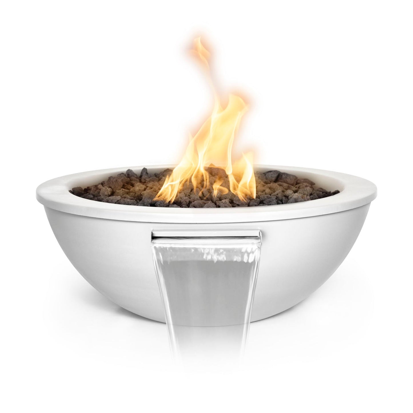The Outdoor Plus Sedona Fire & Water Bowl, 27", Powder Coat | OPT-27RPCFW