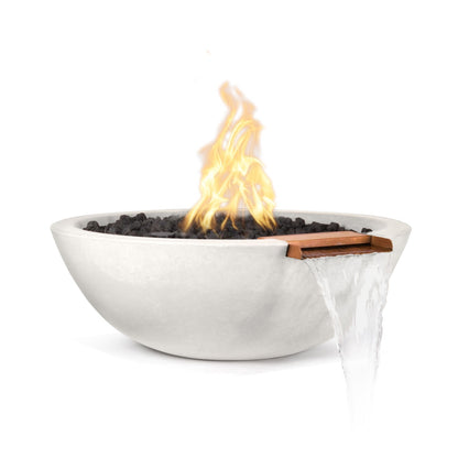 The Outdoor Plus Sedona Fire & Water Bowl, 27", GFRC Concrete | OPT-27RFW